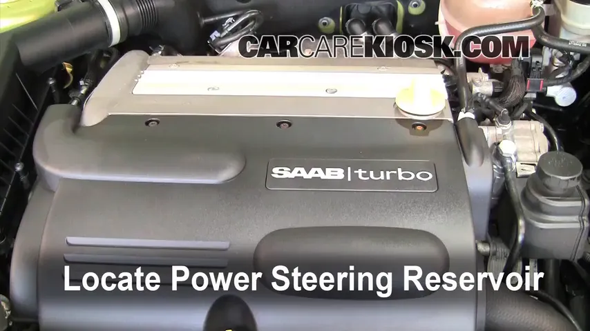 2004 Saab 9-3 Arc 2.0L 4 Cyl. Turbo Convertible (2 Door) Power Steering Fluid Add Fluid